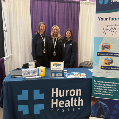 Huron Health System Employees at Career Fair